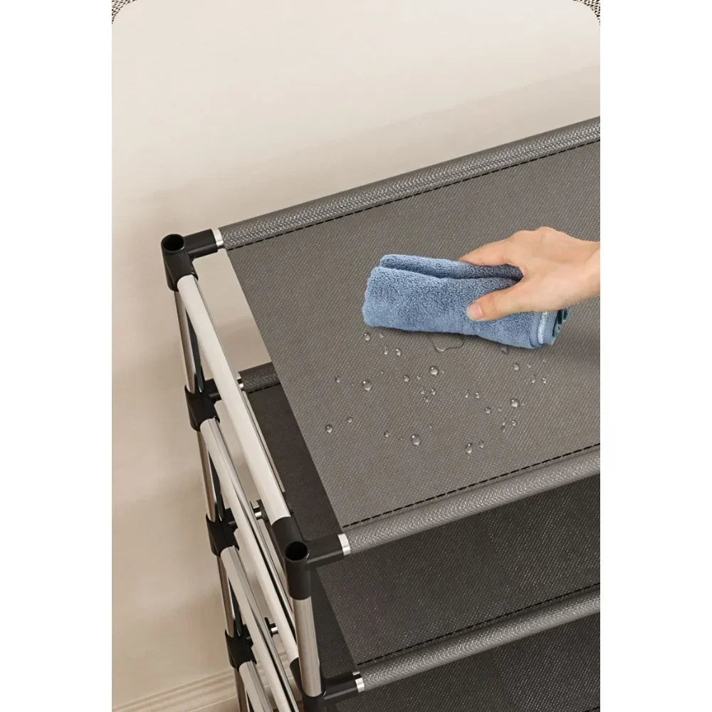 Metal Shoe Rack - Modern Space-Saving Footwear Organizer for Couples | The Couple Corner