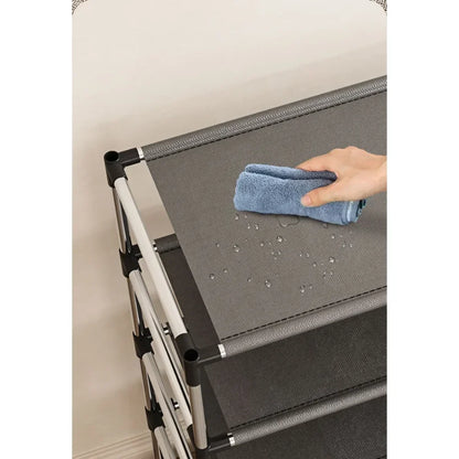 Metal Shoe Rack - Modern Space-Saving Footwear Organizer for Couples | The Couple Corner