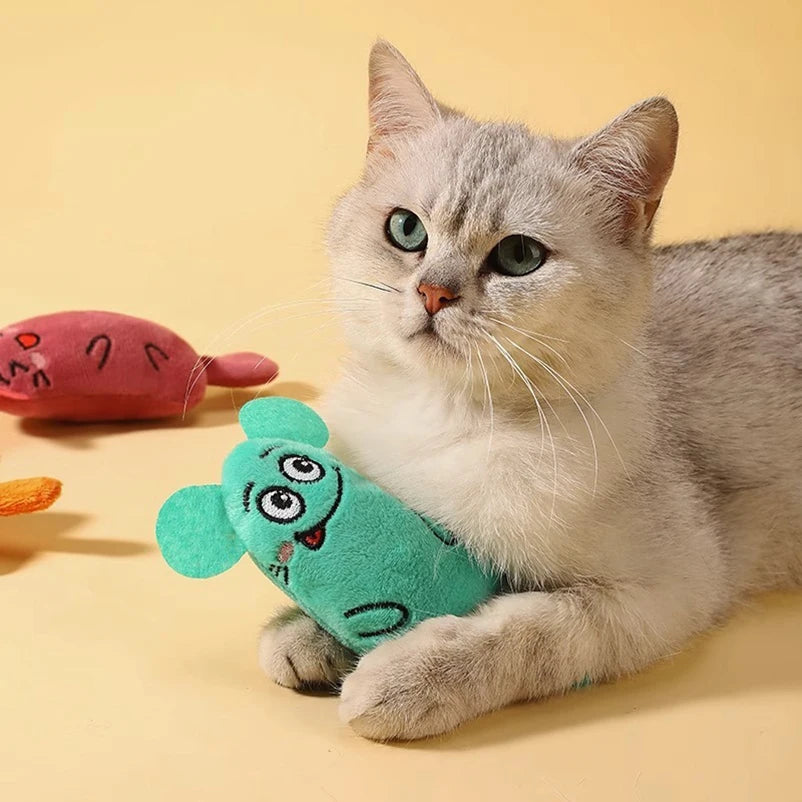 Cartoon Cat and Dog Shaped Plush Toys