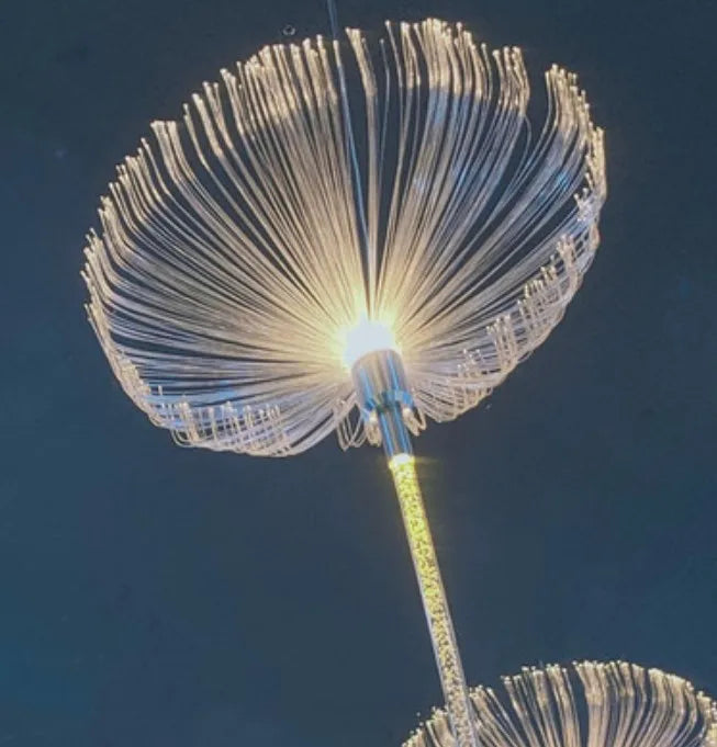 Jellyfish Fiber Optic Lamp - Mesmerizing Color-Changing Light for Romantic Evenings | The Couple Corner