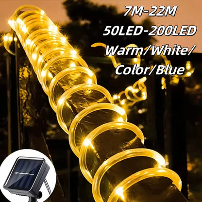 Solar LED Rope Lights - Waterproof Outdoor Fairy String Lights for Garden, Terrace, Wedding & Christmas Decor | The Couple Corner