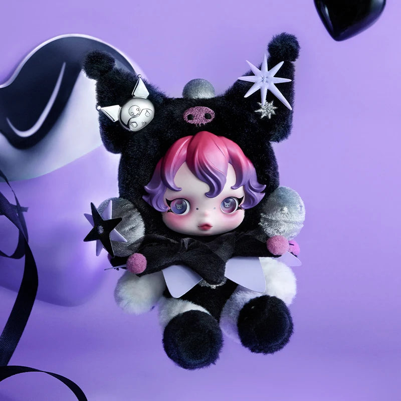 Pop Mart SKULLPANDA × KUROMI Plush Pendant - Sanrio Collab | The Couple Corner