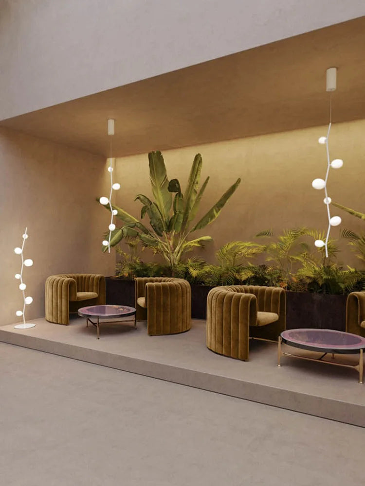 Spring Ivy Floor Lamp - Romantic LED Dimmable Light with Classical Design for Living Room & Bedroom | The Couple Corner