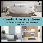 Couples' Spa Bath Mat - Luxury Coral Velvet Floor Mat for Shared Bathroom Safety & Morning Rituals