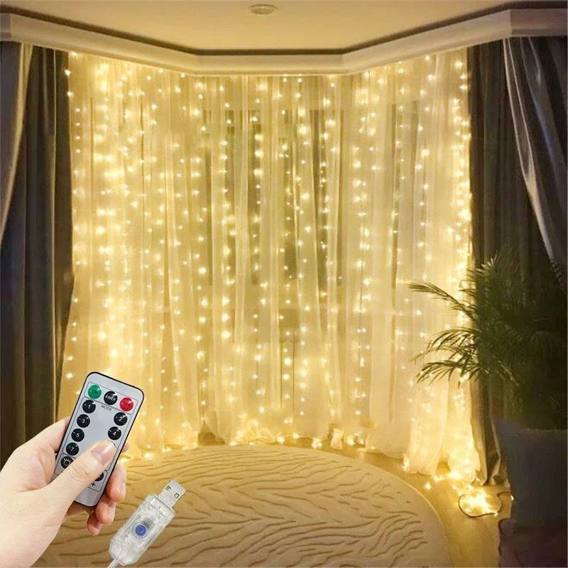 LED Curtain Lights - Create Romantic Ambiance for Date Nights at Home | The Couple Corner