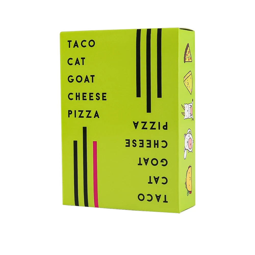 Taco Cat Goat Cheese Pizza Card Game Quick Competitive Family Night Game | The Couple Corner