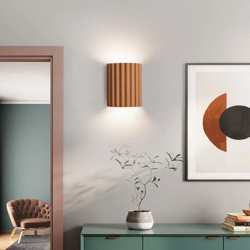 Nordic Modern Resin Wall Lamp - Bedroom Bedside & Living Room Light | The Couple Corner