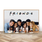 Friends TV Show Canvas Art - Customizable Couples Wall Decor for Living Room & Shared Memory Displays