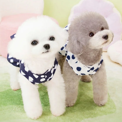 Summer Bow Knot Dog Dress - Fashionable Puppy Princess Skirt