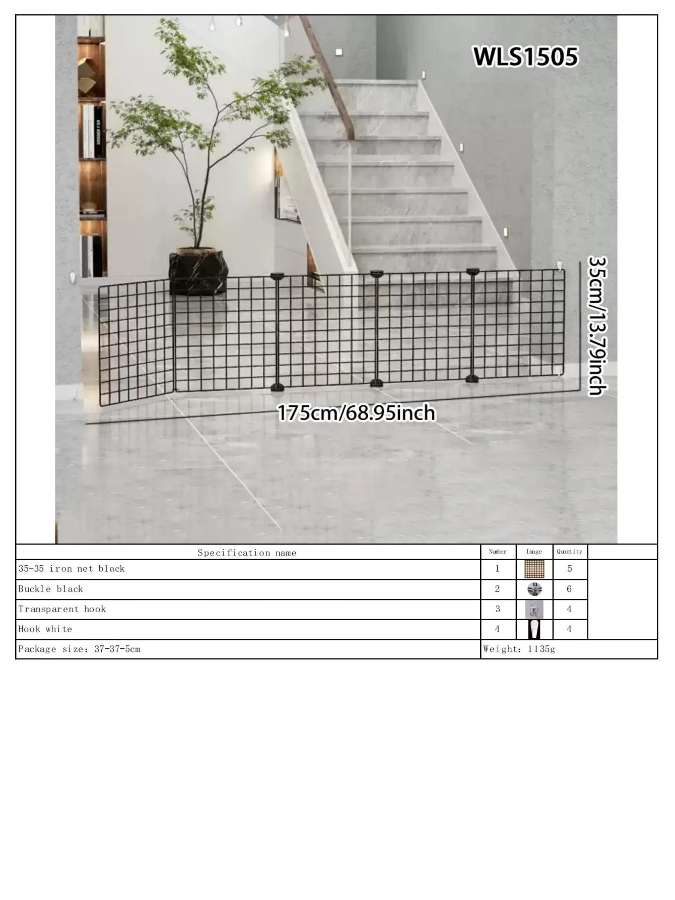 Pet Safety Gate Barrier - Indoor Dog & Cat Fence for Stairs & Doorways | Pet Safety Gate The Couple Corner