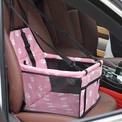 Premium Dog/Cat Car Seat Cushion - Waterproof with Hanging Bag