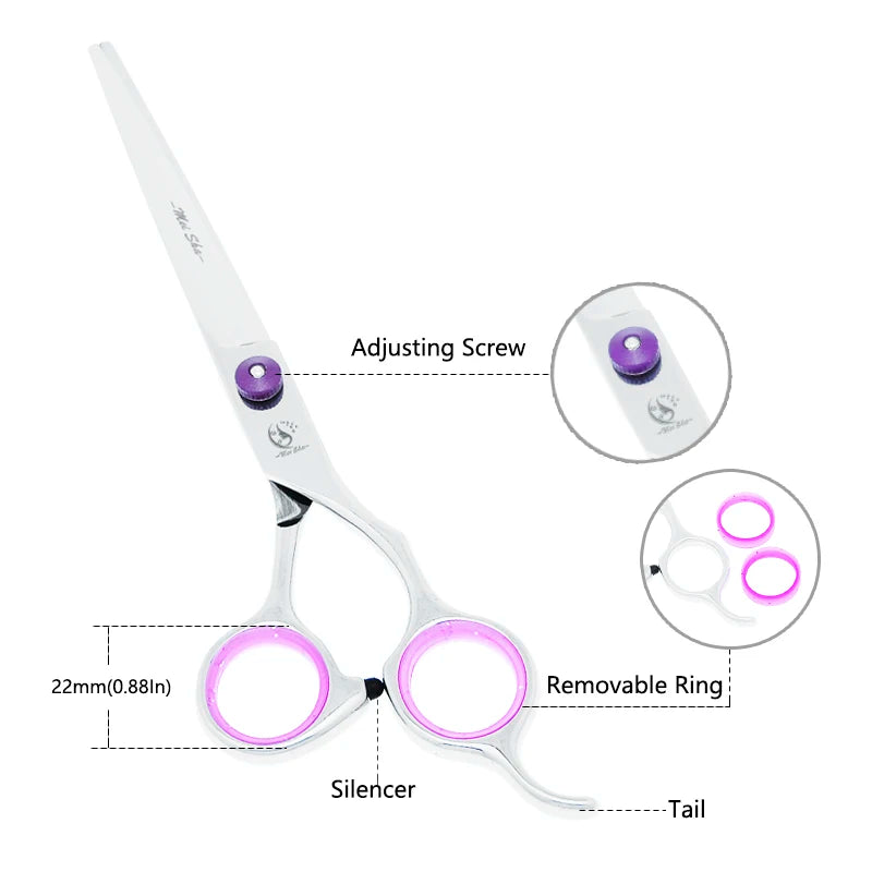 Meisha 7" Professional Dog Grooming Scissors - Japanese Steel Pet Shears Set | Pet Grooming Tool The Couple Corner
