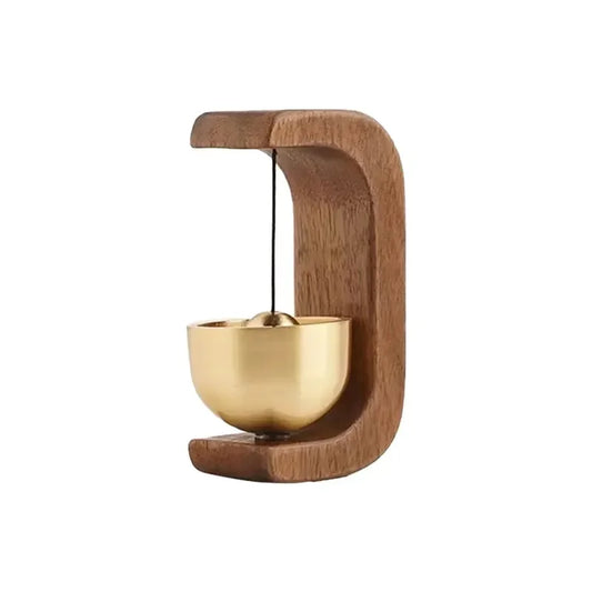 Magnetic Door Chime - Handcrafted Wood & Copper Bell for Welcoming Entryways | The Couple Corner