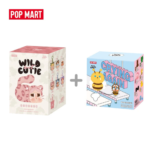 Pop Mart CRYBABY Wild but Cutie x Crying Again Combo Blind Box Set | Collectible Figures The Couple Corner