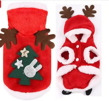 Christmas Dog Clothes - Cozy Hoodies for Small to Medium Dogs