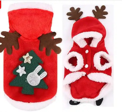 Christmas Dog Clothes - Cozy Hoodies for Small to Medium Dogs