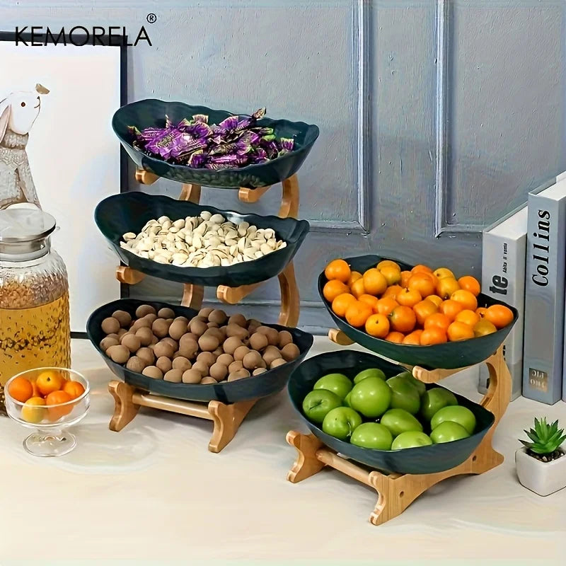 3-Layer Fruit Plate Stand - Modern Snack Dish for Couples | The Couple Corner