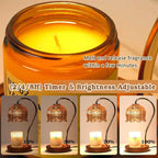 Romantic Candle Warmer Lamp - Petal-Shaped Melting Plate for Couples' Bedroom Ambiance & Safe Flameless Glow