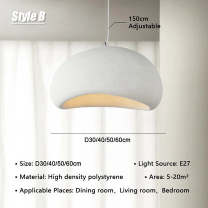 Wabi Sabi Pendant Light - Japanese Minimalist Ceiling Lamp for Serene Bedrooms | The Couple Corner