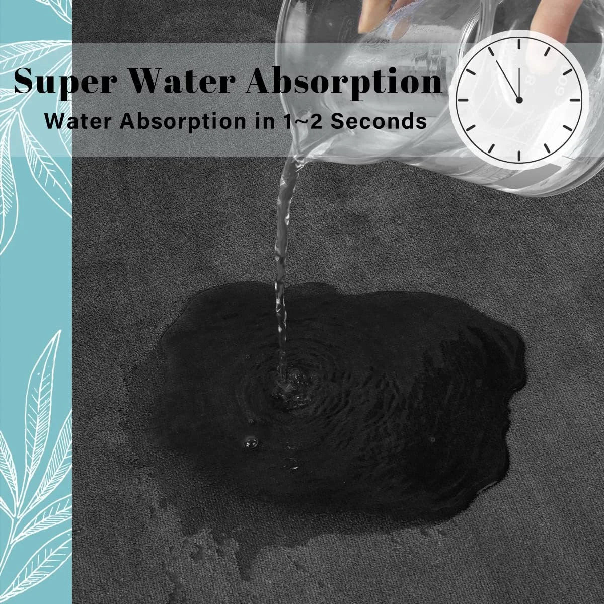 Couples' Spa Bath Mat - Luxury Coral Velvet Floor Mat for Shared Bathroom Safety & Morning Rituals