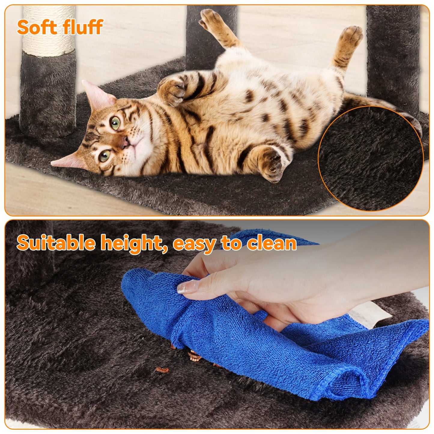 5-Tier Cat Tree Tower - Climbing Frame with Scratching Posts & Condos | Cat Furniture The Couple Corner