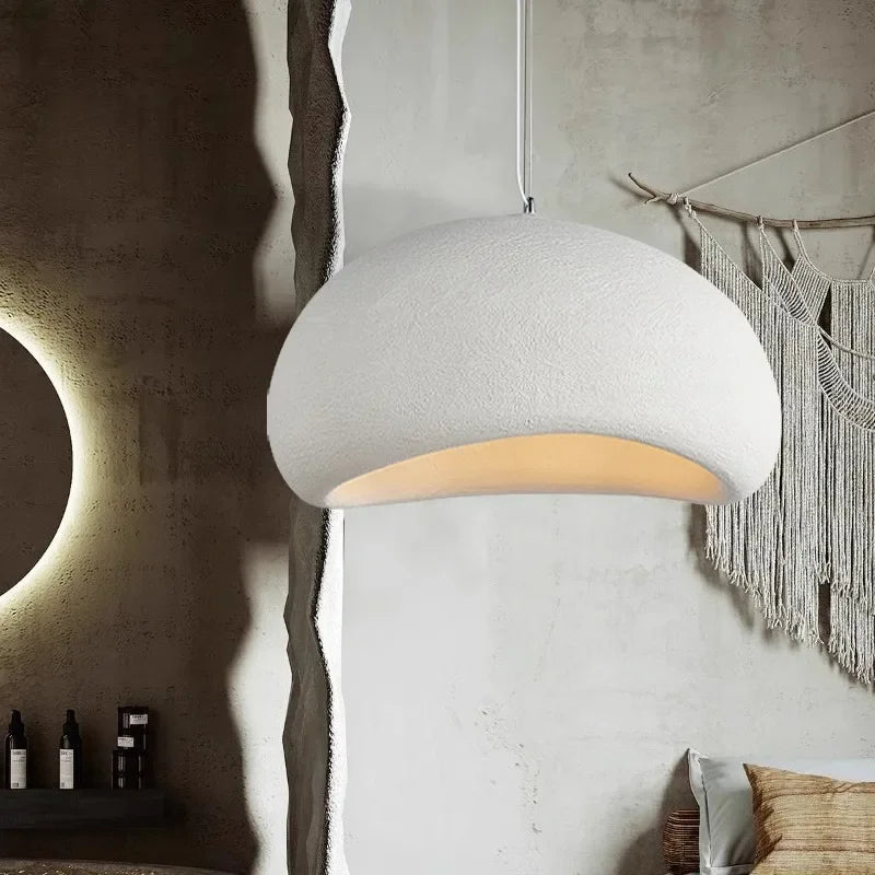 Wabi Sabi Couples Pendant Light - Japanese Minimalist Ceiling Lamp for Shared Bedroom & Intimate Spaces