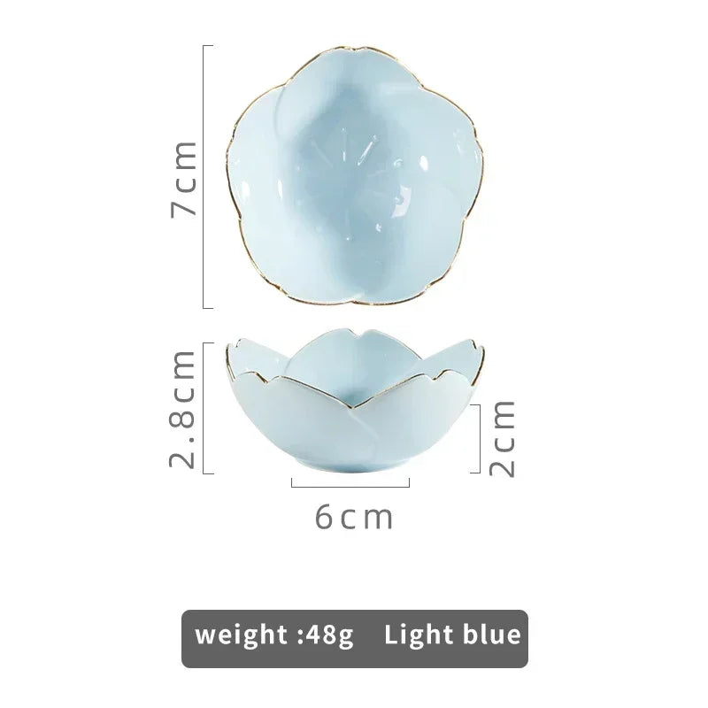 Kawaii Sakura Ceramic Dish - Japanese Cherry Blossom Sauce Plate for Couples | The Couple Corner