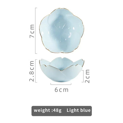 Kawaii Sakura Ceramic Dish - Japanese Cherry Blossom Sauce Plate for Couples | The Couple Corner