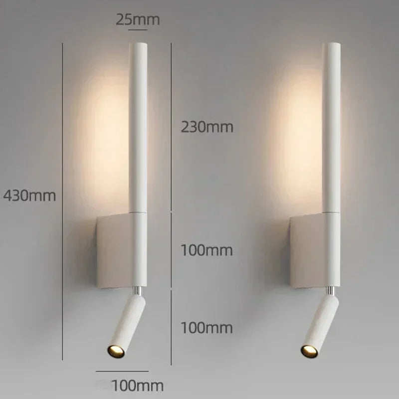 Modern LED Wall Lamp - Indoor Bedroom & Living Room Light Fixture | The Couple Corner