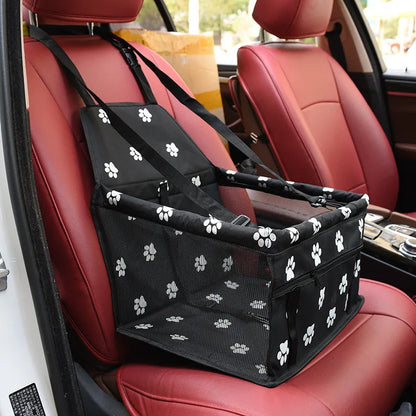 Premium Dog/Cat Car Seat Cushion - Waterproof with Hanging Bag