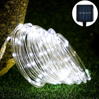 Solar LED Rope Lights - Waterproof Outdoor Fairy String Lights for Garden, Terrace, Wedding & Christmas Decor | The Couple Corner