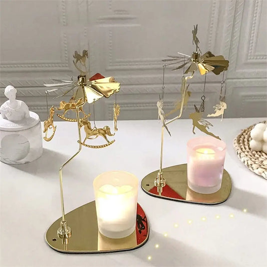 Spinning Candle Holder Rotating Carousel - Romantic Home Decor | Home Decor The Couple Corner