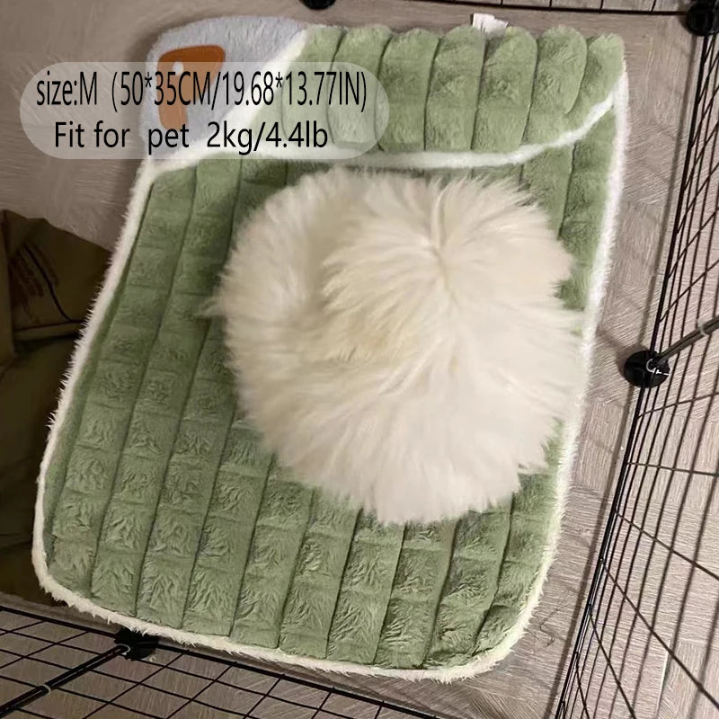 Wanwo Dog Kennel Mat - Warm Corduroy Bed with Removable Washable Cover | Pet Bed The Couple Corner