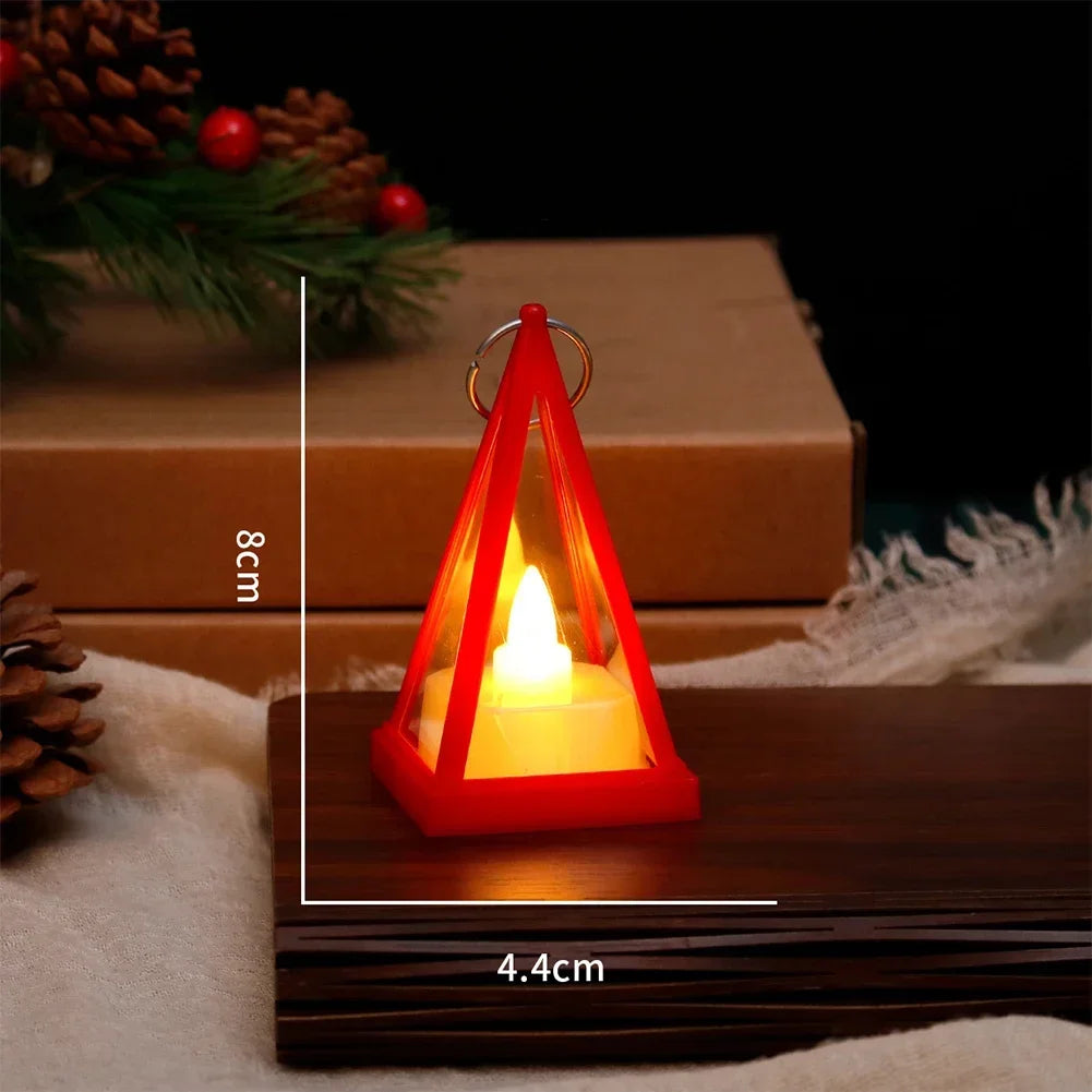 Retro LED Electronic Candle Light - Triangle Atmosphere Lamp for Camping, Holidays & Home Decor | The Couple Corner