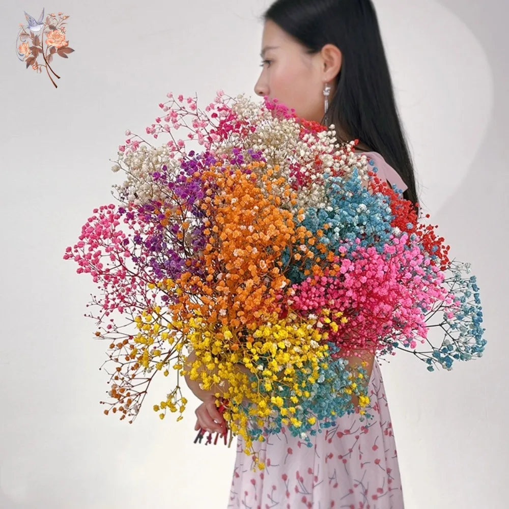 Dried Baby's Breath Bouquet - Wedding & Anniversary Decor - | The Couple Corner