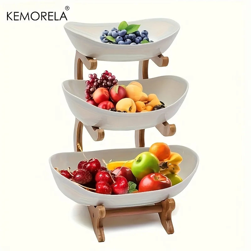 3-Layer Fruit Plate Stand - Modern Snack Dish for Couples | The Couple Corner