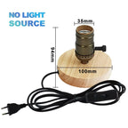 Couples' Modern Wood Table Lamp - Retro E27 Desk Light for Shared Bedside & Intimate Reading Moments