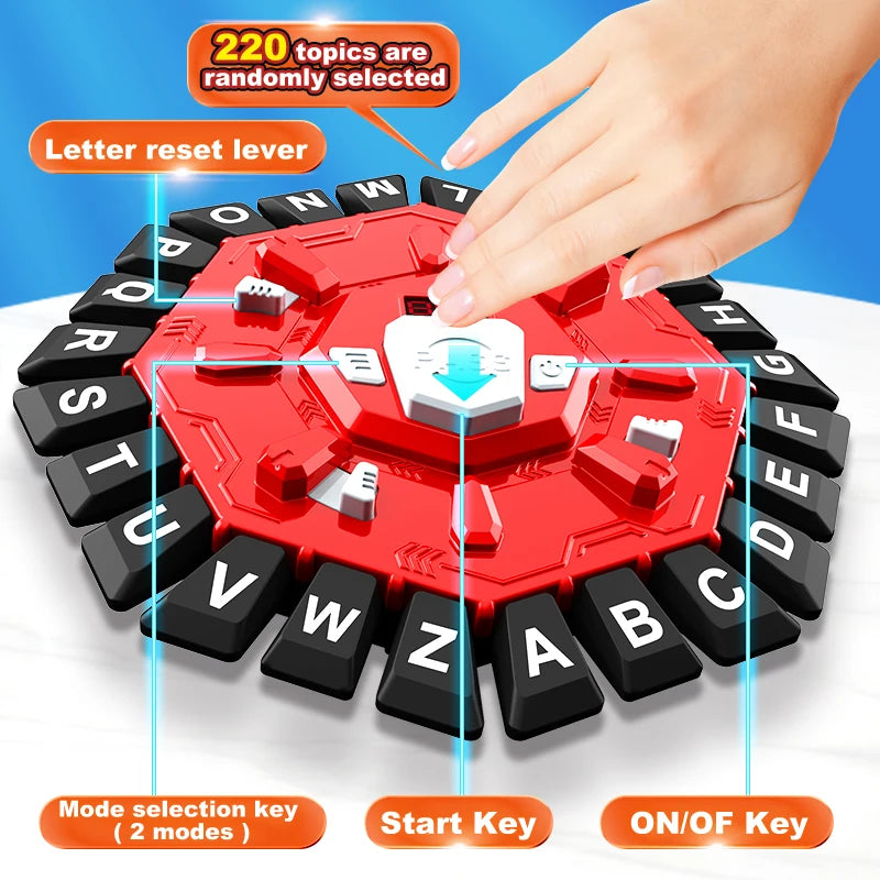 Word Game Family Board Game - Digital Timer & 24-Letter Fast-Paced Learning Game | The Couple Corner