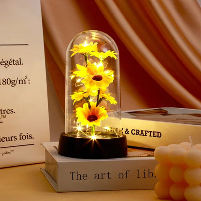 LED Sunflower Light - Artificial Flower Gift for Valentine's & Mother's Day - Warm light | The Couple Corner