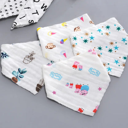 Cotton Dog Bandana Scarf - Summer Pet Accessory for Small Dogs and Cats