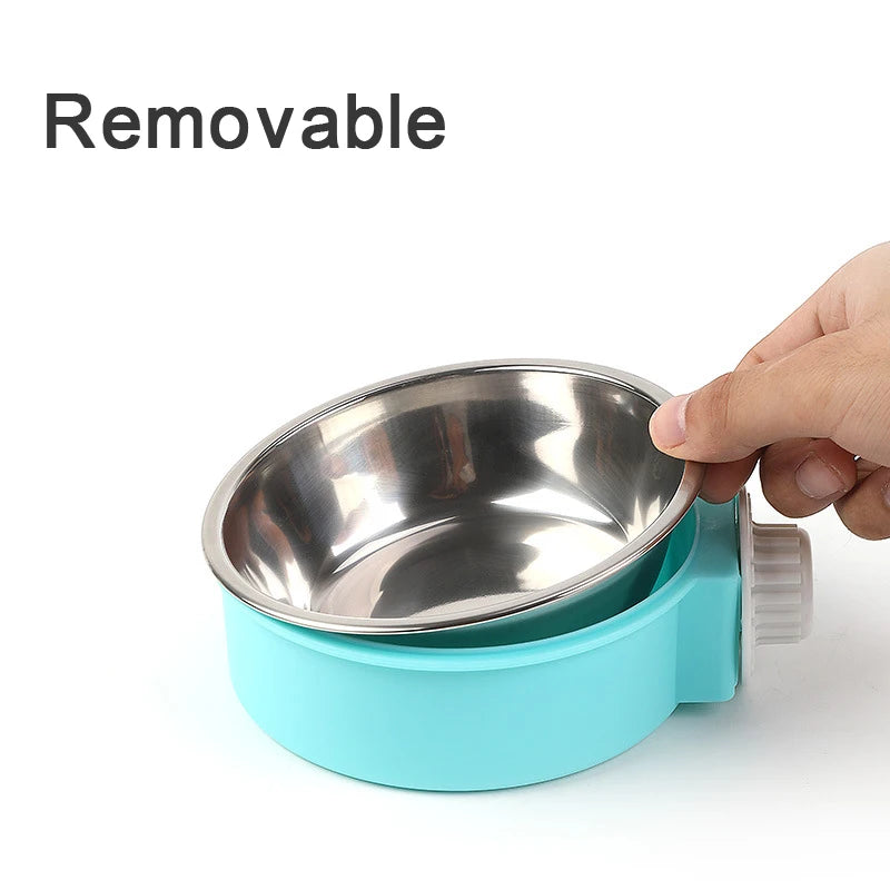 Hanging Pet Feeding Bowl - Non-Slip Stainless Steel for Cats & Dogs | Pet Bowl The Couple Corner