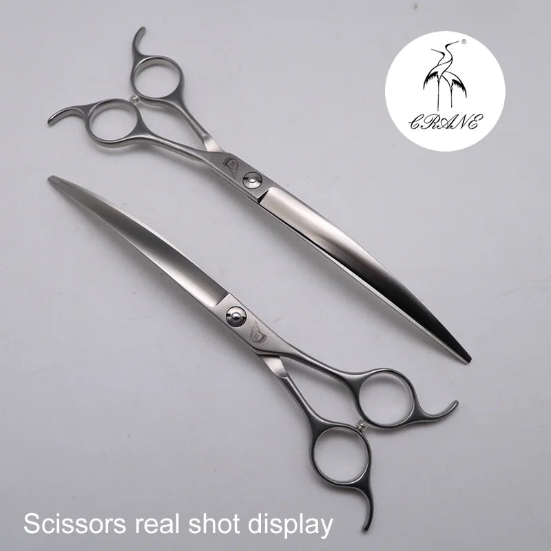 Professional Curved Dog Grooming Scissors - 50° Stainless Steel Shears 7.5"/8" | Pet Grooming Tool The Couple Corner