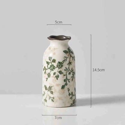 Crackle Ceramic Vase - Elegant Hydroponic Planter for Couples' Home Decor | Home Decor The Couple Corner