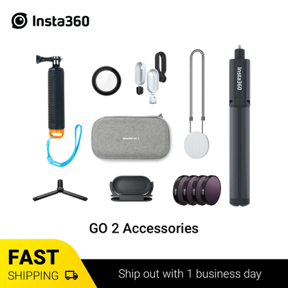 Insta360 GO 2 Accessories (Carry Case/ Mount Adapter Bundle/ Magnet Pendant/ Easy Clip/ Lens Guard/ Dive case/ USB Power Mount) | The Couple Corner