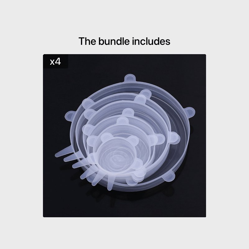 Silicone Stretch Lids - 6-Size Reusable Food Covers for Couples' Meal Prep | The Couple Corner