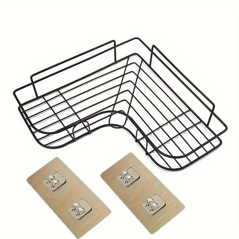 Couples' Shower Harmony Shelf - No-Drill Corner Organizer for Shared Bathroom Storage & Clutter-Free Sanctuary