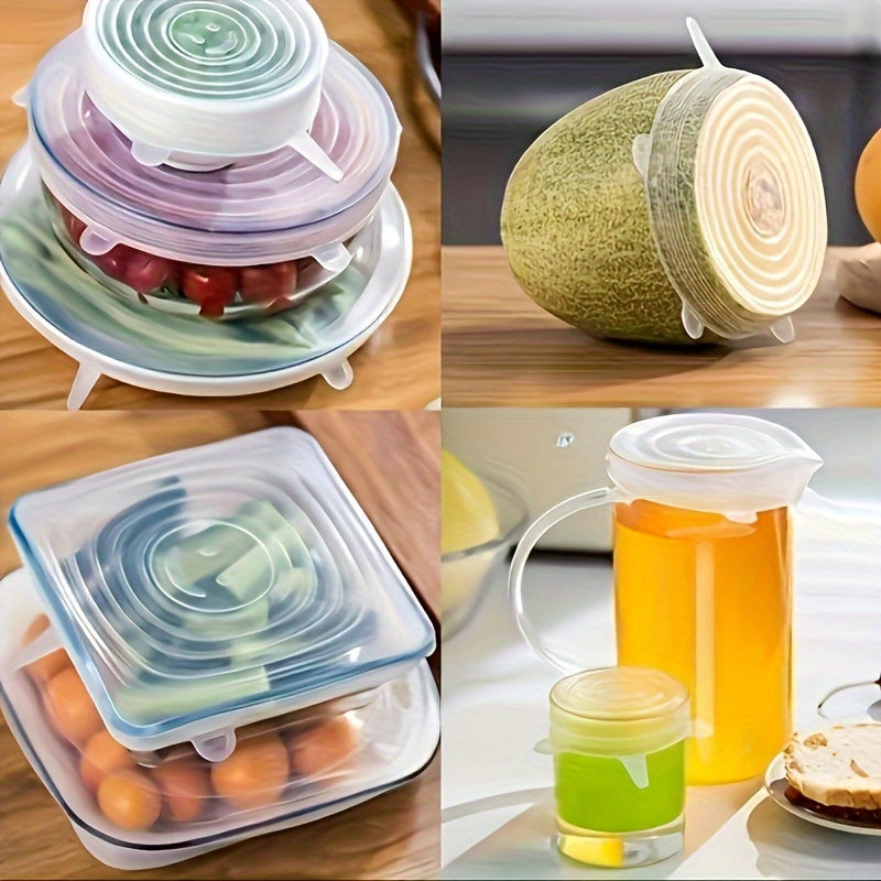 Silicone Stretch Lids - 6-Size Reusable Food Covers for Couples' Meal Prep | The Couple Corner