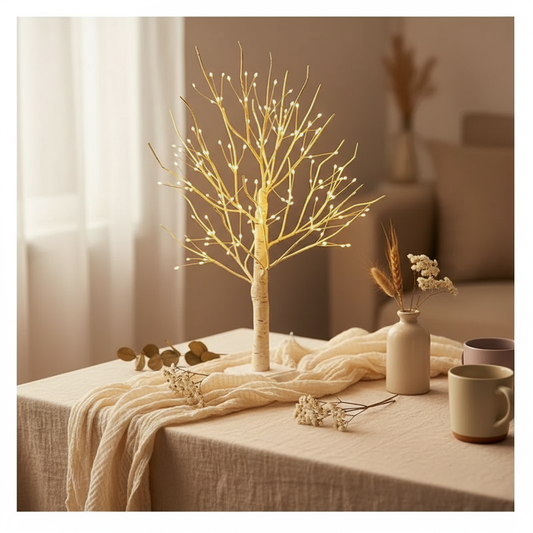 144 LED Birch Tree Light - Warm White USB & Battery Powered Holiday Decor for Couples - | The Couple Corner