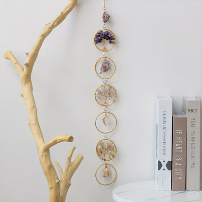 Tree of Life Sun Catcher - Crystal Wind Chime for Couples' Spiritual Decor | The Couple Corner