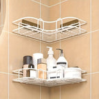 Couples' Shower Harmony Shelf - No-Drill Corner Organizer for Shared Bathroom Storage & Clutter-Free Sanctuary